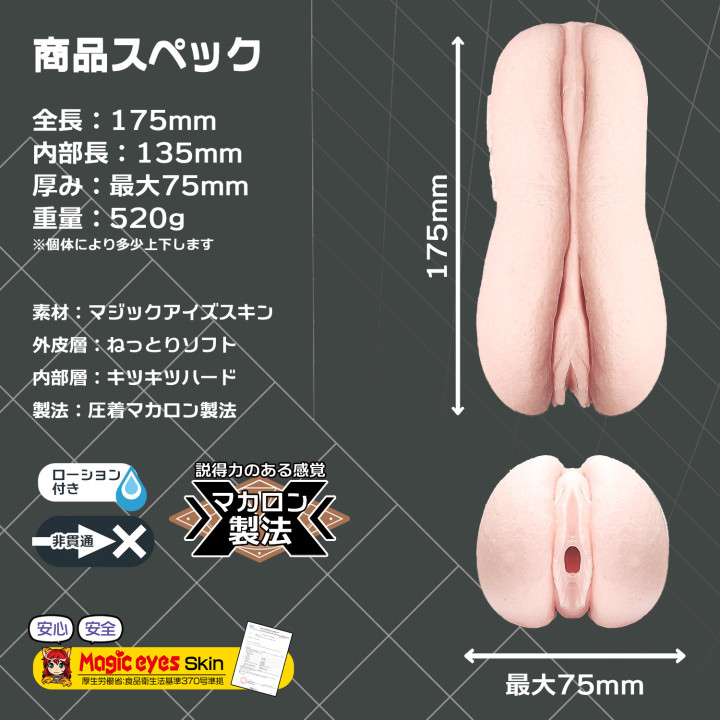 Soft Cover Gichigichi Raw Vagina Macaron Masturbator