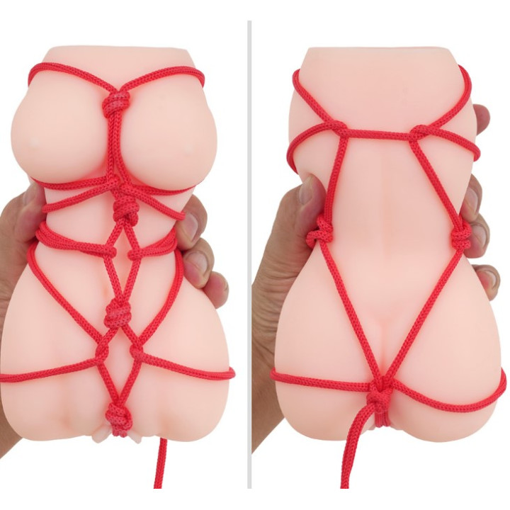 Kinbaku Rope Bondage Hole Red Punish